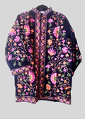 Kashmiri Coat Black Purple