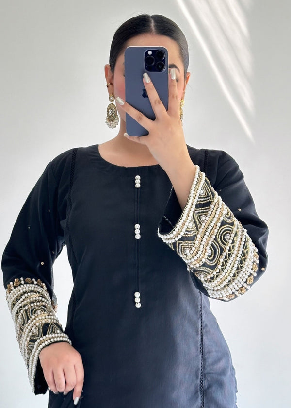 Pearl Luxe Cotton Net Suit