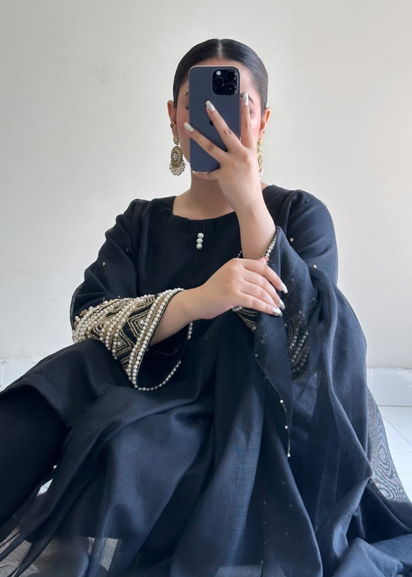 Pearl Luxe Cotton Net Suit