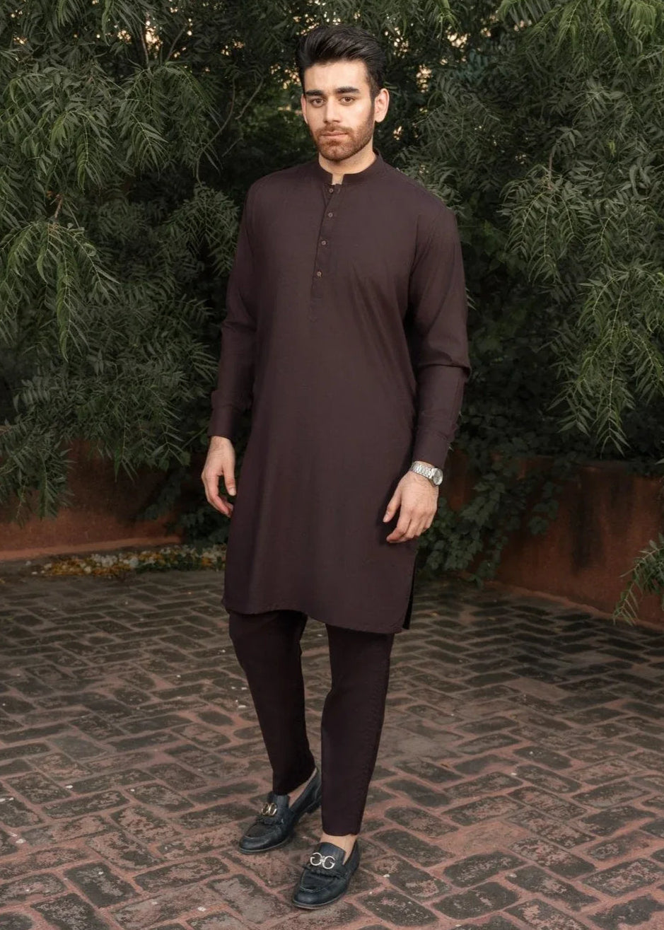 Shalwar Kameez Dark Brown