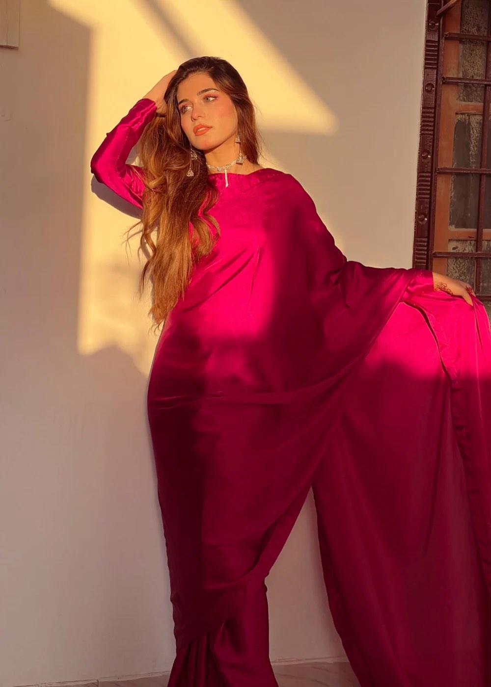 Saree Raspberry Pink