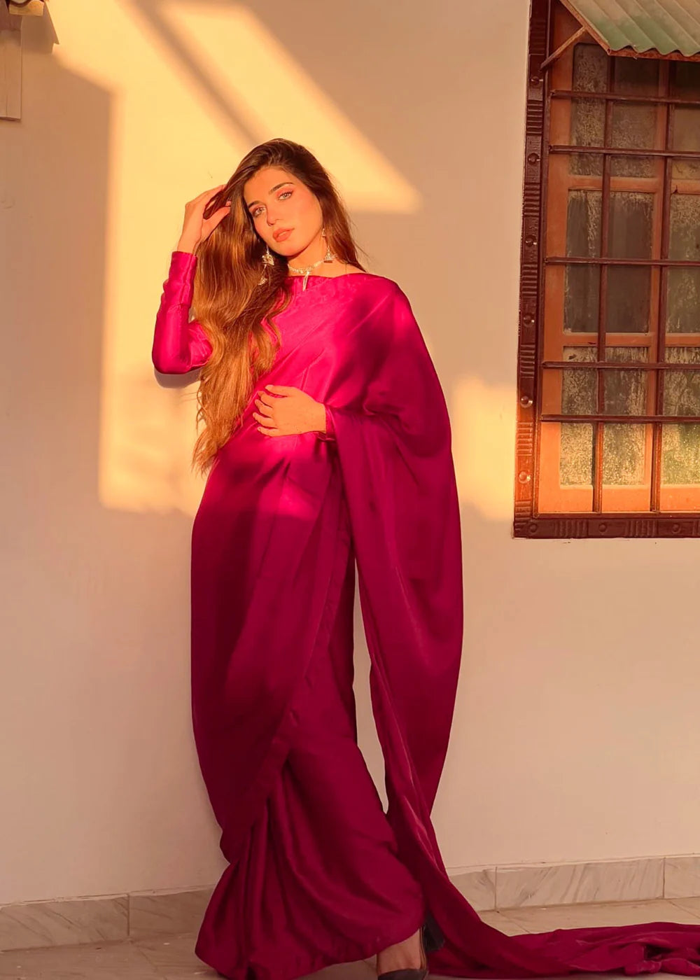 Saree Raspberry Pink